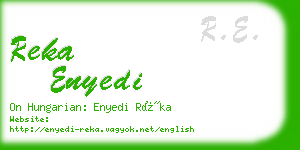 reka enyedi business card